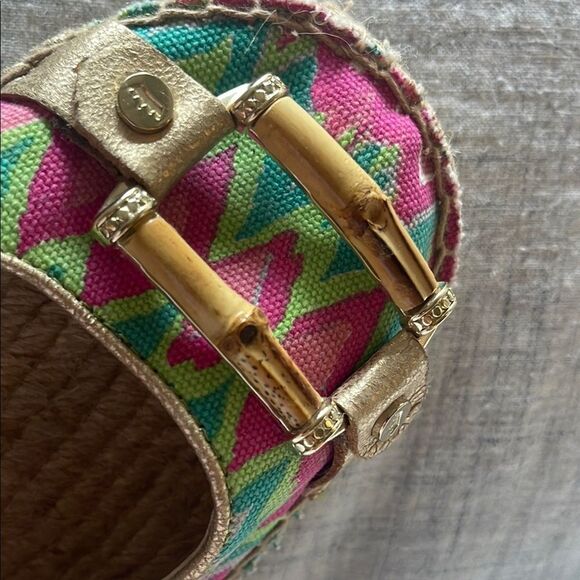 Colorful Zigzag Patterned Women's Flats by Elaine Turner. - Picture 6 of 6